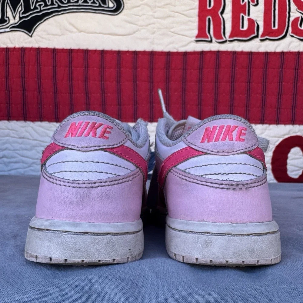Size 12c - Nike Dunk Low Triple Pink Preschool Girls DH9756-600‎
